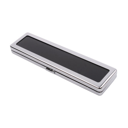 Edelsteindose 20X5x1.5 cm - matte silberne Farbe