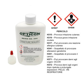 Opticon resin for gemstone treatment
