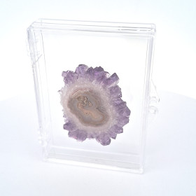 Edelsteindose 7.5x7.5 x1.5 cm Transparent