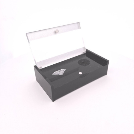 DISPLAY BOX for gemstones - rectangular 75x40x20mm