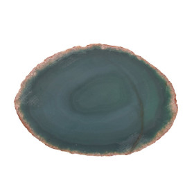 Green agate slab