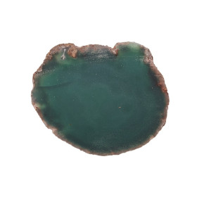 Green agate slab