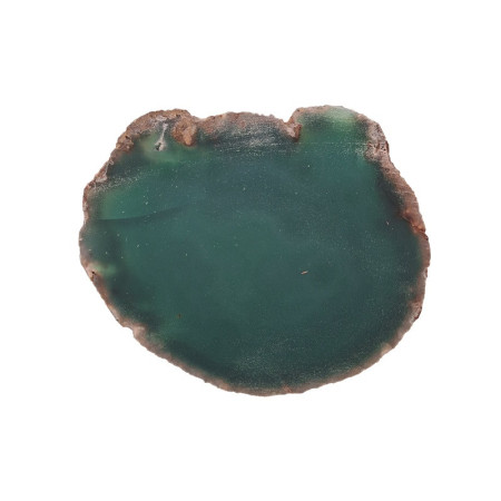 Green agate slab