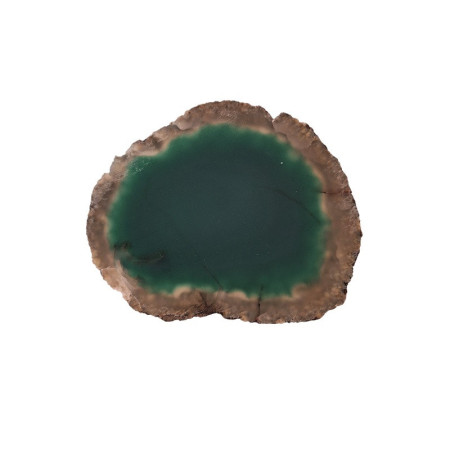 Green agate slab