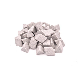 Elementi ceramici obliqui sbavatura metalli
