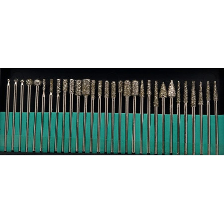 Frese Diamantate Set 30 pz Ø fino a 5.30 mm