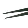 EDELSTEIN PINZETTE  mit Rille - schwarz