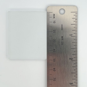 Synthetischer Prüfstein für Edelstahl - weiß 40x50x3 mm