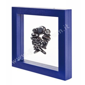Espositore 3D cornice blu