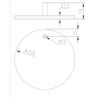 Professional Table Base - White for LED Lamp with 4 Temperatures