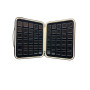 Elegante box imbottito con 60 scatoline 3x3 Nere