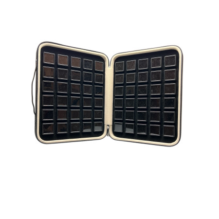 Tray with 60 boxes 3x3 - black
