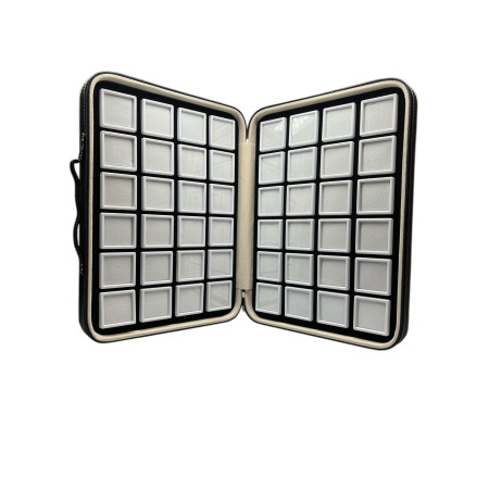 Tray with 48 boxes 4x4 - white