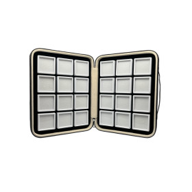 Elegante box imbottito con 24 scatoline 5x5 Bianche
