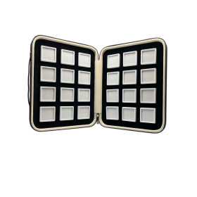 Tray with 24 boxes 4x4 - white