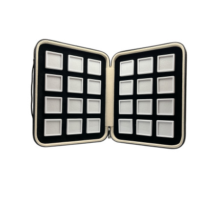 Tray with 24 boxes 4x4 - white