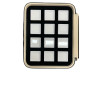 Tray with 24 boxes 4x4 - white
