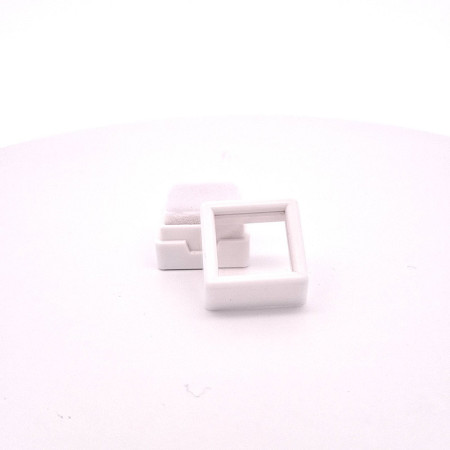 Edelsteindose 2X2 WEIß für Edelsteine