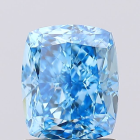 DIAMANTE CVD CUSHION FANCY BLUE