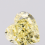 DIAMANTE SINTETICO CVD CUORE FANCY YELLOW