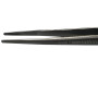 SET Pinzette INOX punta scanalata - 2pz