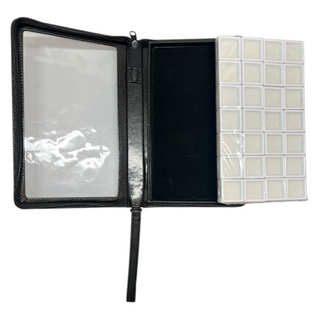 PORTABLE CASE with 28 display boxes 3x3