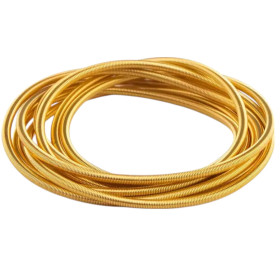 Stahllitze gold - dünn