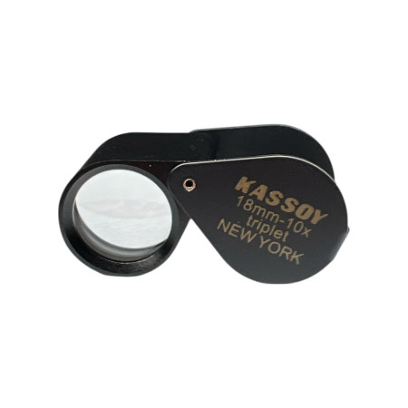 LENTE KASSOY 10x 18 mm nera