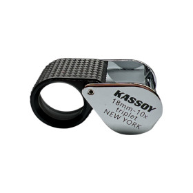 Einschlaglupe KASSOY 10x 18mm gummiert