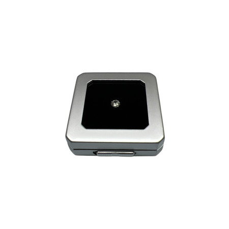 Matt Silver box 5.5X5.5x1.5 cm