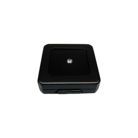 Edelsteindose 5.5X5.5x1.5 cm - matte schwarze Farbe