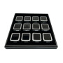 BOX 12 Scatoline Metallo 4X4x1.5 cm - argento opaco