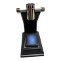 Leather LED display - black
