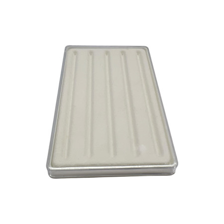 BOX PORTA PIETRE CON SCANALATURE 11x7x1 cm