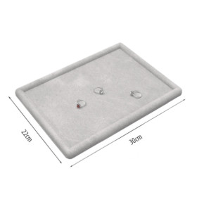 Velvet Ring Display Tray – 30 × 22 cm