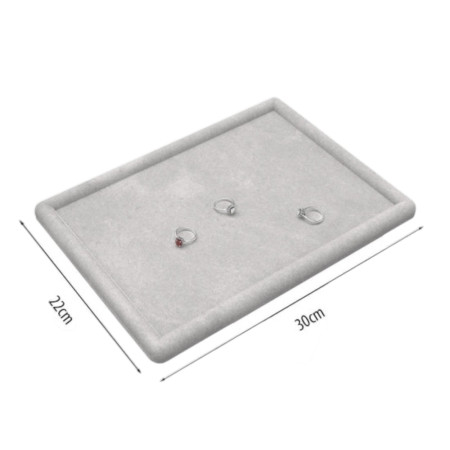 Samt-Displaytablett für Ringe – 30 × 22 cm