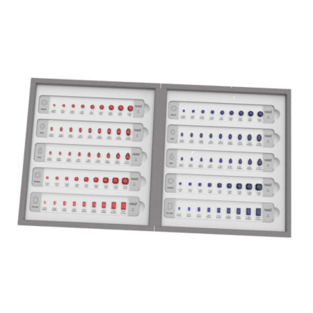 Edelsteine-Größen- und Form-Set - Rubine und Saphier Auswahlset