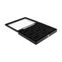 Elegante Espositore con chiusura e finestra 9 scatoline - BLACK