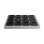 Elegantes Display mit 12 Metalldosen- mattschwarz