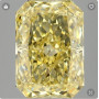 DIAMANTE SINTETICO CVD TAGLIO CUSCINO FANCY VIVID YELLOW 1.59 ct
