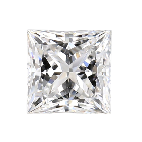 CVD PRINCESS CUT G VVS2 1.52 cts
