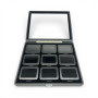 Diamond Boxes in a Luxurious Lockable Case with viewing window - black