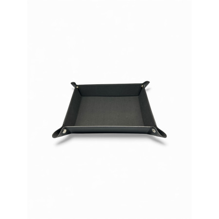 Folding Faux Leather Display Tray with Button Closure