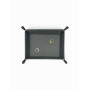 Folding Faux Leather Display Tray with Button Closure