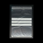PLASTIC ZIP TOP BAGS 18X25 cm with three strips