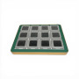 Espositore con Cornice Dorata-Verde completo di 12 scatoline MATT SILVER