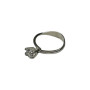 Silver stone holder ring for stones from 0.50 to 2.0 ct
