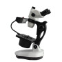 MICROSCOPIO DA GEMMOLOGIA TRINOCULARE 6.5-55x