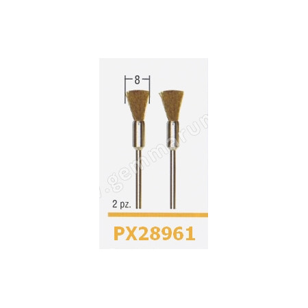 Spazzole in ottone a pennello accessori proxxon