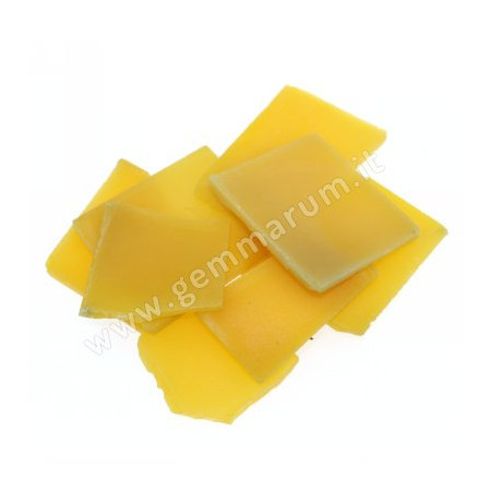 yellow agate in small sheets raw material to be cut